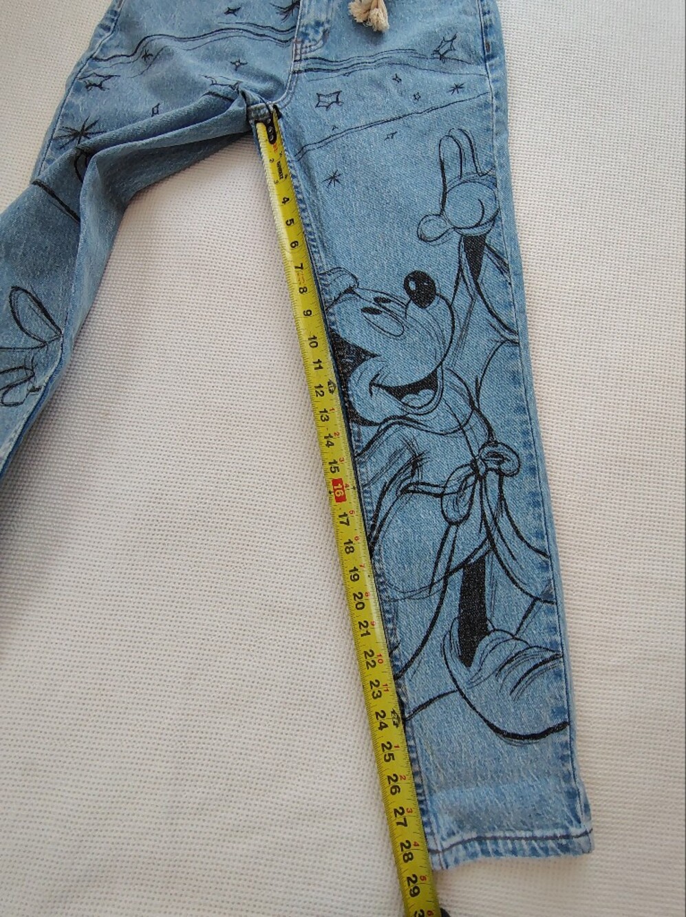 Disney Mickey Mouse Light Wash Denim Jeans Size 3. - Picture 4 of 12